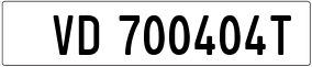 Truck License Plate